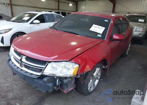 2013 Dodge Avenger Sxt из США, поврежденный, VIN 1C3CDZCBXDN548801